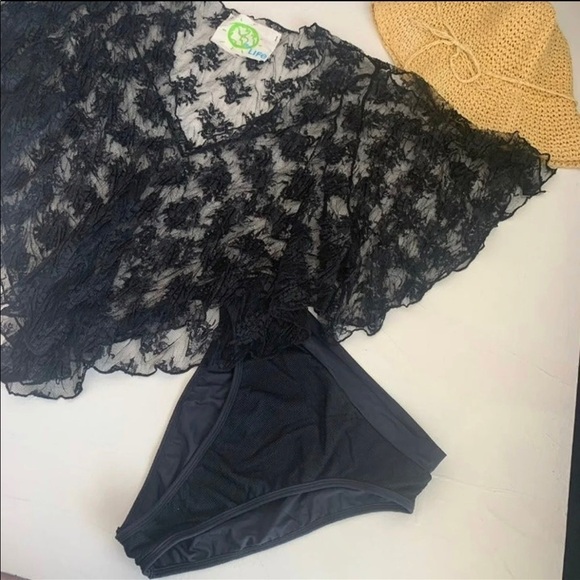 Blue Life Black Lace Swim Coverup - Picture 10 of 10